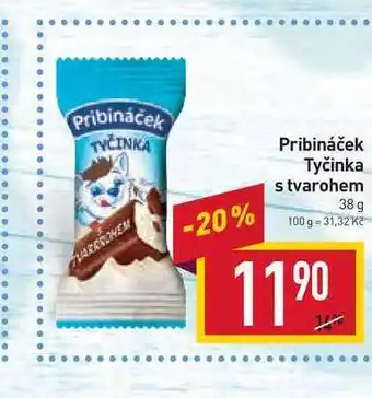 Billa Pribináček tyčinka s tvarohem 38 g nabídka
