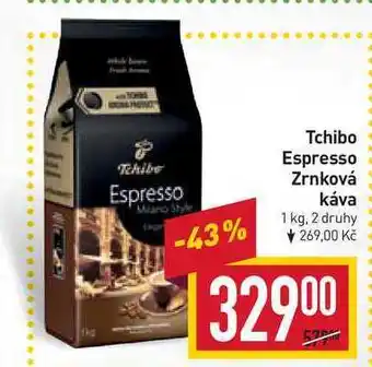 Billa Tchibo espresso zrnková káva 1 kg nabídka