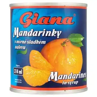 Billa Giana mandarinky 312g nabídka