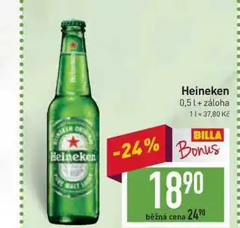 Billa Heineken 0,5 l nabídka