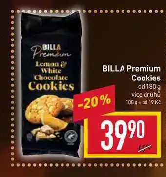 Billa Billa premium cookies od 180 g nabídka