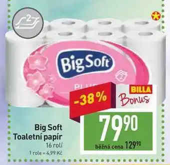 Billa Big soft toaletní papír 16 rolí nabídka