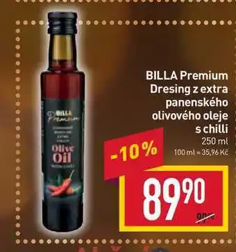 Billa Billa premium dresing z extra panenského olivového oleje s chilli 250 ml nabídka