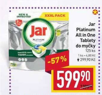 Billa Jar platinum all in one tablety do myčky 125 ks nabídka