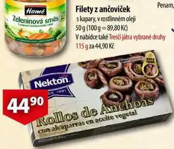 CBA Filety z ančoviček, 50 g nabídka
