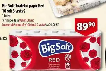 CBA Big soft toaletní papír red, 10 rolí nabídka