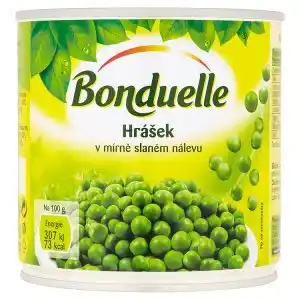 CBA Bonduelle hrášek v mírně slaném nálevu 400g nabídka