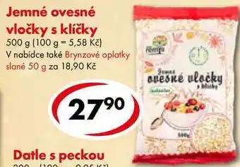 CBA Jemné ovesné vločky s klíčky, 500 g nabídka