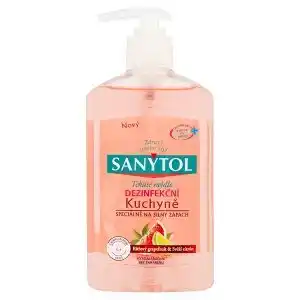 Sanytol tekuté mýdlo dezinfekční růžový grapefruit & svěží citrón 250ml