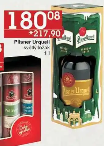 Jip Pilsner urquell světlý ležák, 1 l nabídka