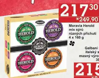 Jip Moravia herold mix sýrů různých příchutí, 4 x 160 g nabídka