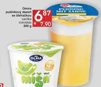 Jip Omira pudinkový dezert se šlehačkou vanilka, 200 g nabídka