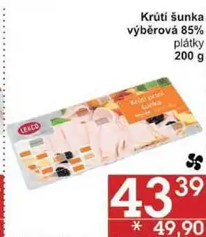 Jip Krůtí šunka výběrová 85% plátky, 200 g nabídka