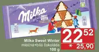 Jip Milka sweet winter mléčná+bílá čokoláda, 100 g nabídka