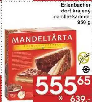 Jip Erlenbacher dort krájený mandle+karamel, 950 g nabídka