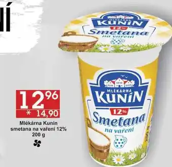 Jip Mlékárna kunin smetana na vaření 12%, 200 g nabídka