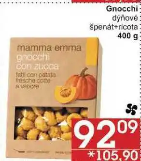 Jip Gnocchi dýňové špenát+ricota, 400 g nabídka