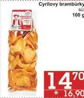 Jip Cyrilovy brambůrky sůl, 100 g nabídka
