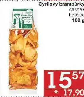 Jip Cyrilovy brambůrky česnek, 100 g nabídka
