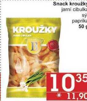 Jip Snack kroužky jarní cibulka, 50 g nabídka