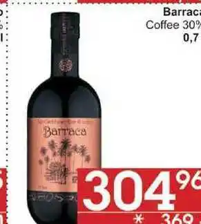 Jip Barraca coffee 30%, 0,7 l nabídka