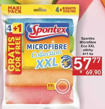 Jip Spontex microfibre eco xxl utěrky, 4+1 ks nabídka