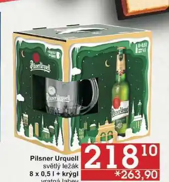 Jip Pilsner urquell světlý ležák, 8 x 0,5 1 + krýgl nabídka