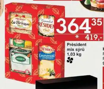 Jip Président mix sýrů, 1,03 kg nabídka