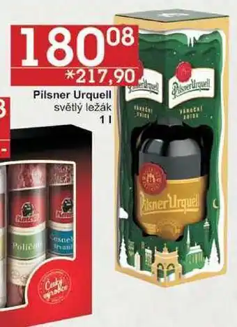 Jip Pilsner urquell světlý ležák, 1 l nabídka