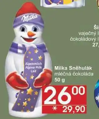 Jip Milka sněhulák mléčná čokoláda, 50 g nabídka
