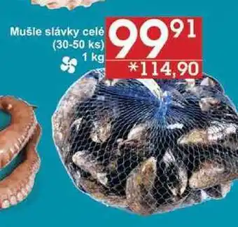 Jip Mušle slávky celé (30-50 ks), 1 kg nabídka