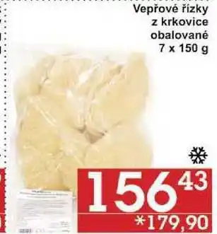 Jip Vepřové řízky z krkovice obalované, 7 x 150 g nabídka
