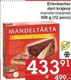 Jip Erlenbacher dort krájený mandle+karamel, 950 g nabídka