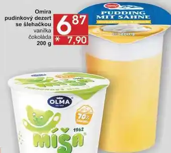 Jip Omira pudinkový dezert se šlehačkou vanilka, 200 g nabídka