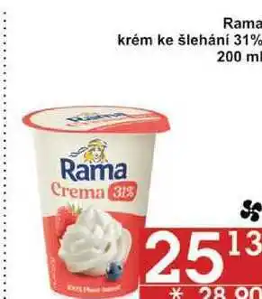 Jip Rama krém ke šlehání 31%, 200 ml nabídka