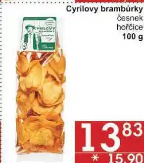 Jip Cyrilovy brambůrky česnek, 100 g nabídka
