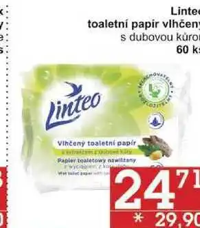 Jip Linteo toaletní papir vlhčený s dubovou kůrou, 60 ks nabídka