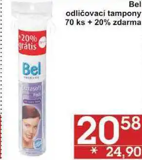 Jip Bel odličovací tampony 70 ks + 20% zdarma nabídka