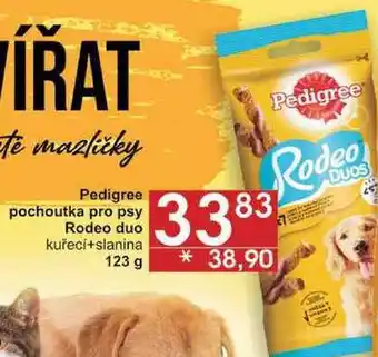Jip Pedigree pochoutka pro psy rodeo duo kuřecí+slanina, 123 g nabídka