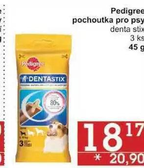 Jip Pedigree pochoutka pro psy denta stix 3 ks, 45 g nabídka