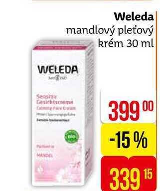 Teta Weleda mandlový pleťový krém 30 ml nabídka