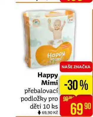 Teta Happy mimi přebalovací podložky pro děti 10 ks nabídka