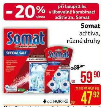 Teta Somat aditiva, různé druhy nabídka