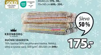 JYSK RUČNÍK SEGERSTA nabídka
