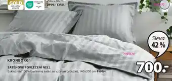 JYSK SATÉNOVÉ POVLEČENÍ NELL nabídka