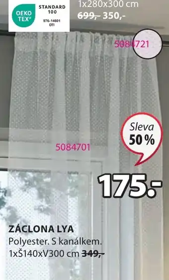JYSK ZÁCLONA LYA nabídka