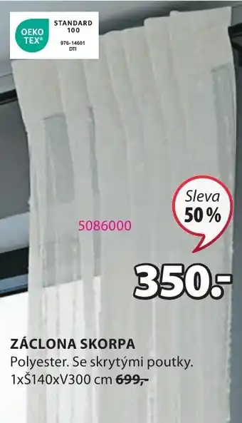 JYSK ZÁCLONA SKORPA nabídka