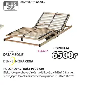 JYSK POLOHOVACÍ ROŠT PLUS A10 nabídka