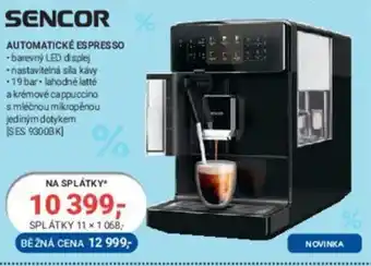 Planeo Elektro SENCOR AUTOMATICKÉ ESPRESSO nabídka