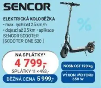 Planeo Elektro SENCOR ELEKTRICKÁ KOLOBĚŽKA nabídka